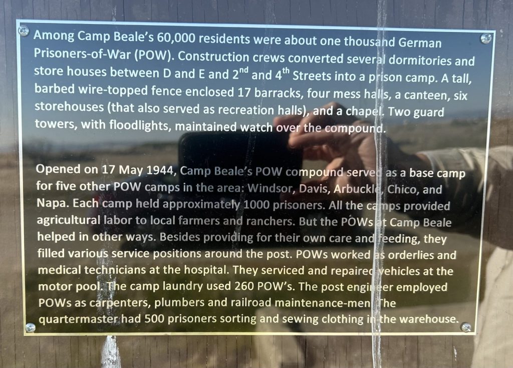 CAMP BEALE POW COMPOUND MEMORIAL PLAQUE A