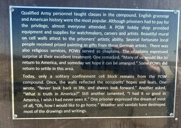 CAMP BEALE POW COMPOUND MEMORIAL PLAQUE C