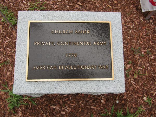 CHURCH ASHER WAR MEMORIAL PLAQUE