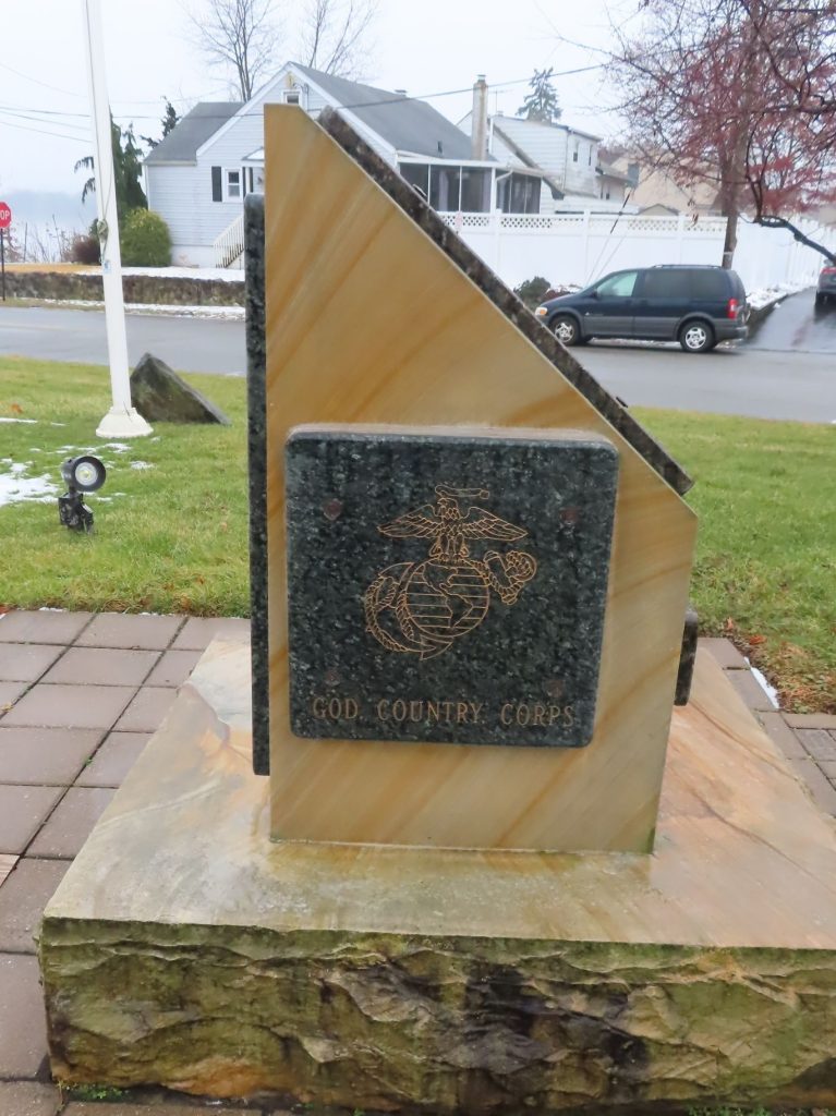 DEDICATED TO THE MARINES MEMORIAL SIDE