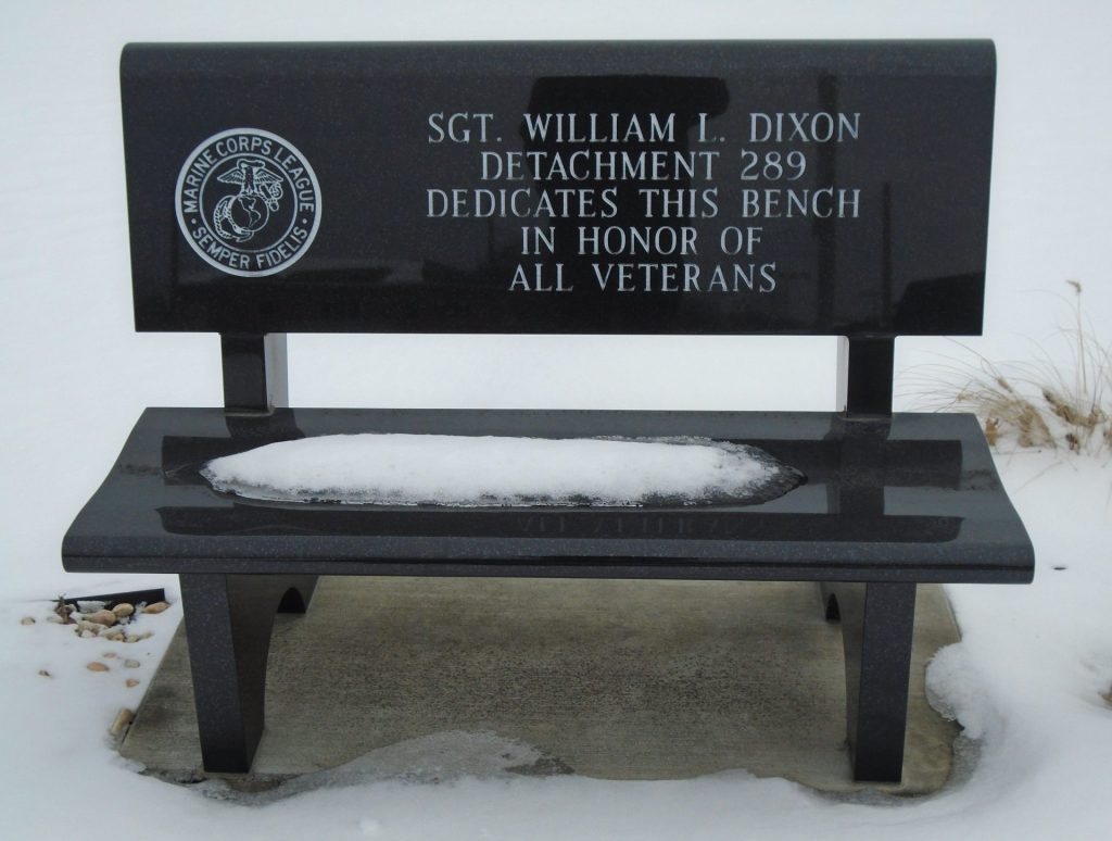 DUBOIS AREA VETERANS OF ALL WARS MEMORIAL BENCH E