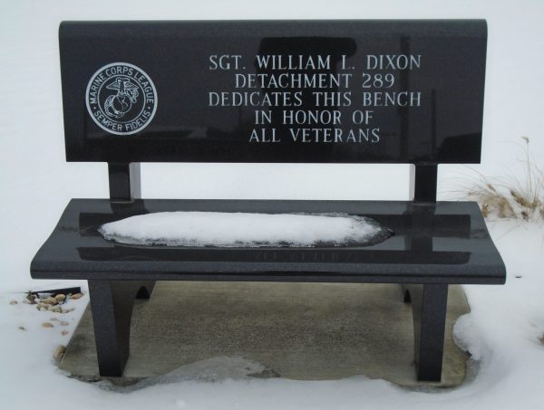 DUBOIS AREA VETERANS OF ALL WARS MEMORIAL BENCH E