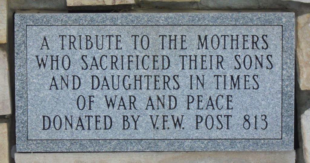 GOLD STAR MOTHERS AND VETERANS OF FOREIGN WARS MEMORIAL WALL STONE B