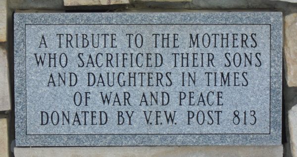 GOLD STAR MOTHERS AND VETERANS OF FOREIGN WARS MEMORIAL WALL STONE B