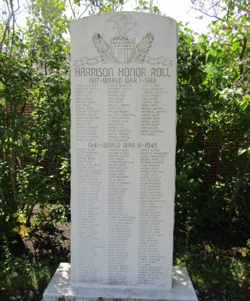 HARRISON HONOR ROLL WAR MEMORIAL