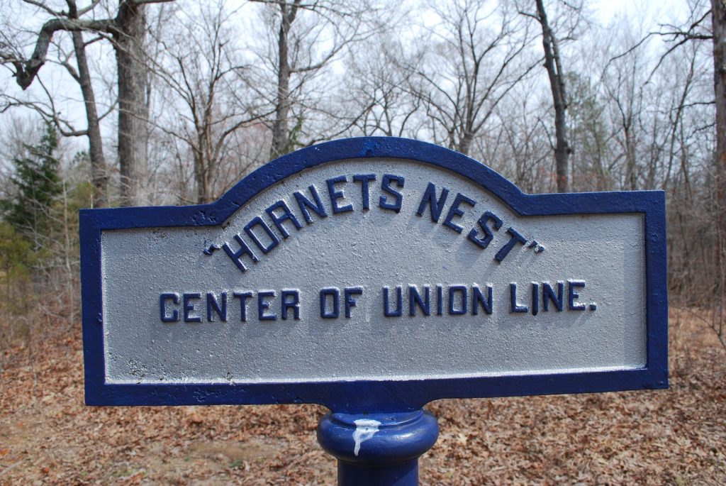“HORNETS NEST” CENTER OF UNION LINE WAR MEMORIAL MARKER