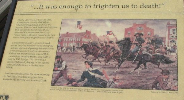 “…IT WAS ENOUGH TO FRIGHTEN US TO DEATH!” WAR MEMORIAL PANEL