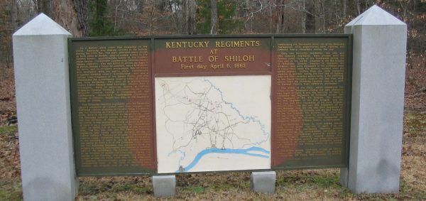KENTUCKY REGIMENTS AT BATTLE OF SHILOH WAR MEMORIAL