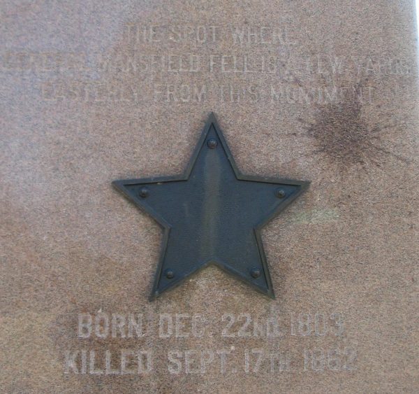 MAJOR GENERAL JOSEPH K.F. MANSFIELD WAR MEMORIAL MEDALLION