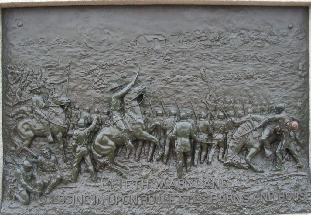 MARYLAND STATE MONUMENT AT ANTIETAM BATTLEFIELD PLAQUE I