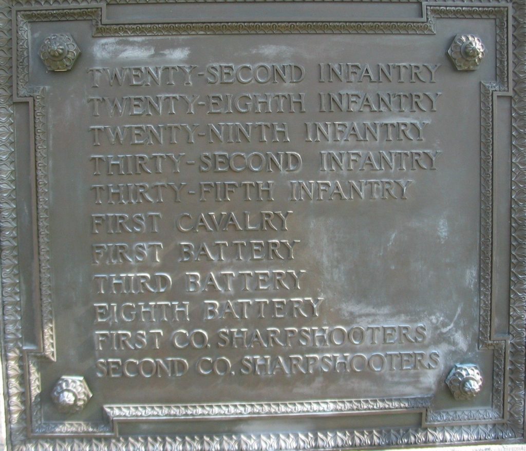 MASSACHUSETTS STATE BATTLE OF ANTIETAM MEMORIAL PLAQUE B