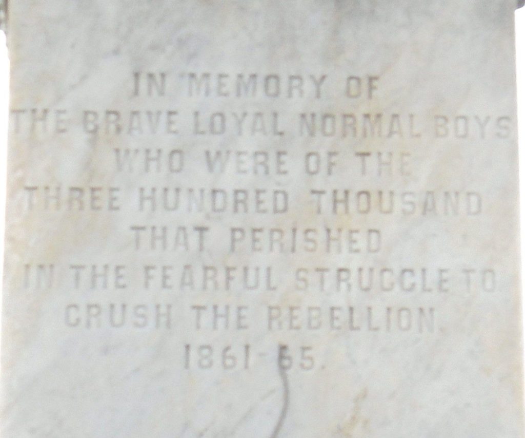 MILLERSVILLE STATE NORMAL SCHOOL CIVIL WAR MEMORIAL STONE A
