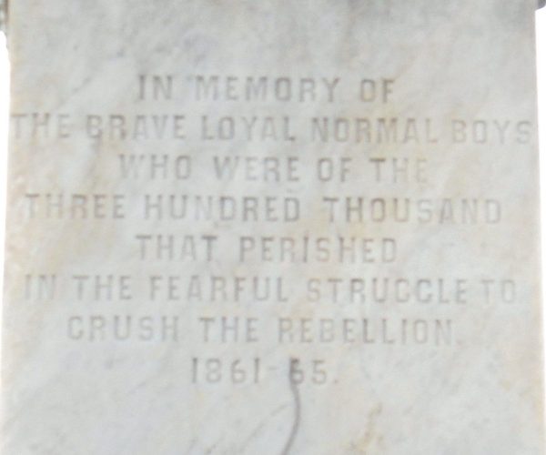 MILLERSVILLE STATE NORMAL SCHOOL CIVIL WAR MEMORIAL STONE A