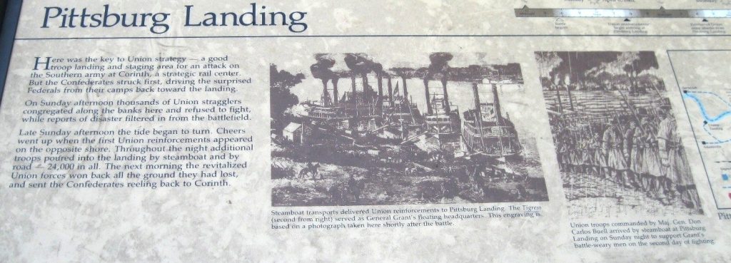 PITTSBURG LANDING WAR MEMORIAL PANEL