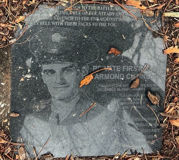 PRIVATE FIRST CLASS ARMOND CUTINELLA WAR MEMORIAL STONE
