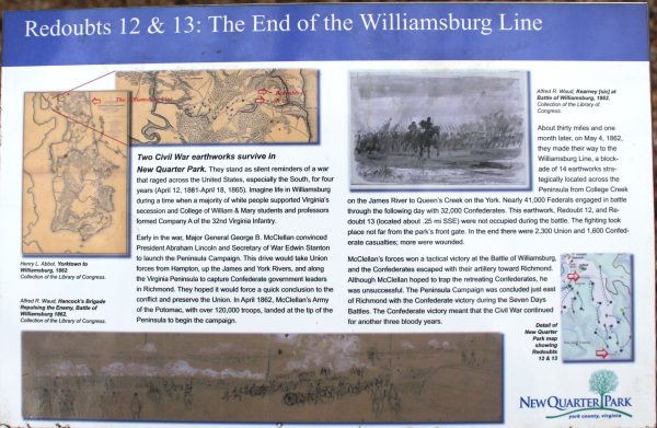 REDOUBTS 12 & 13 WAR MEMORIAL PANEL