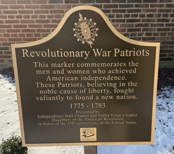 REVOLUTIONARY WAR PATRIOTS MEMORIAL MARKER PHILADELPHIA