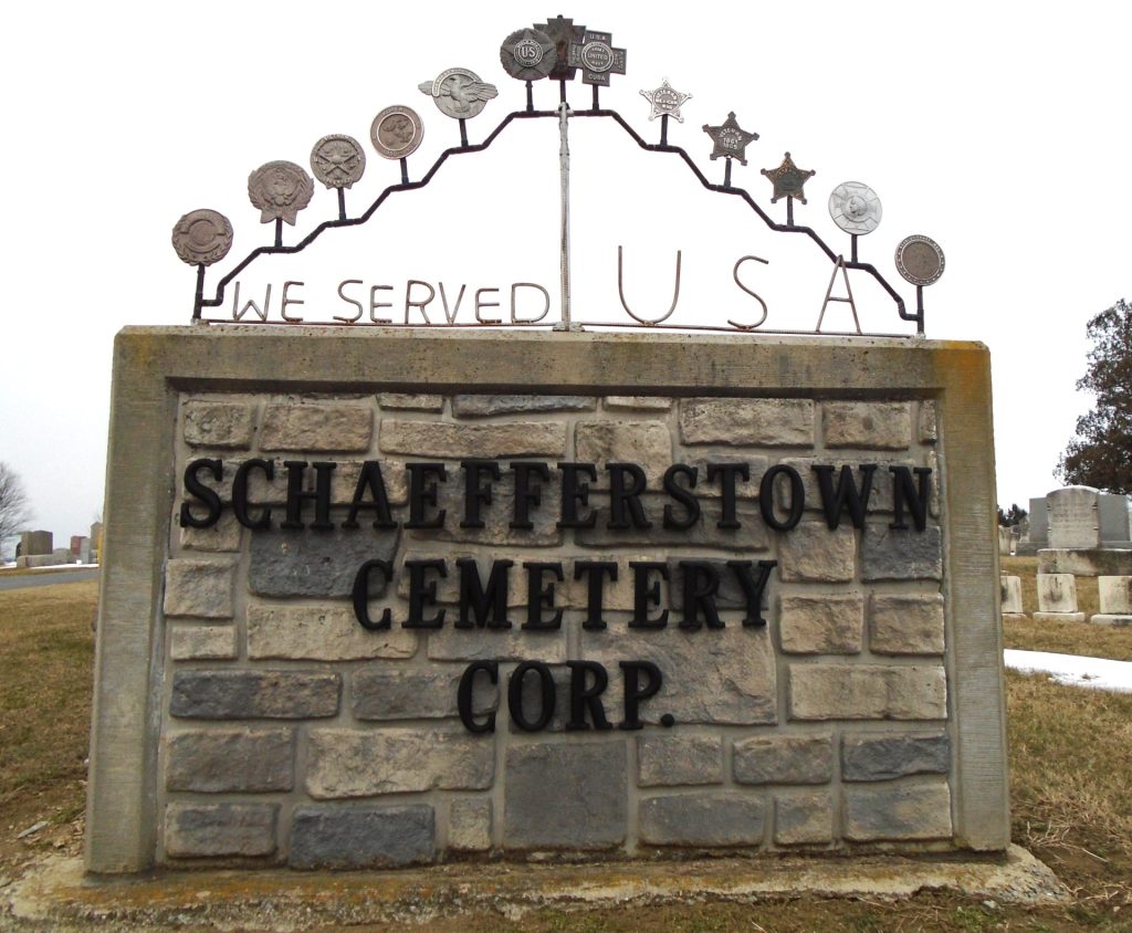 SCHAEFFERSTOWN CEMETERY WAR VETERANS MEMORIAL