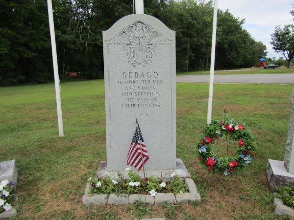 SEBAGO WAR VETERANS MEMORIAL CENTER STONE