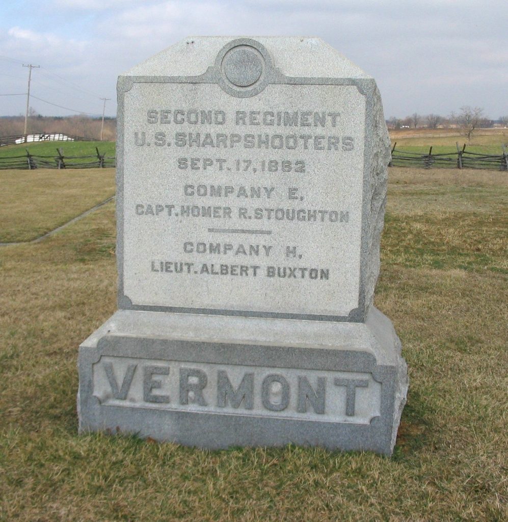 SECOND REGIMENT U.S. SHARPSHOOTERS WAR MEMORIAL