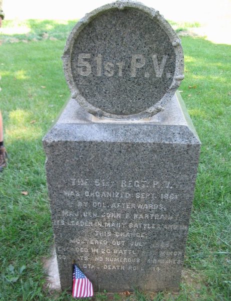 THE 51ST REGT. P.V. WAR MEMORIAL SIDE A