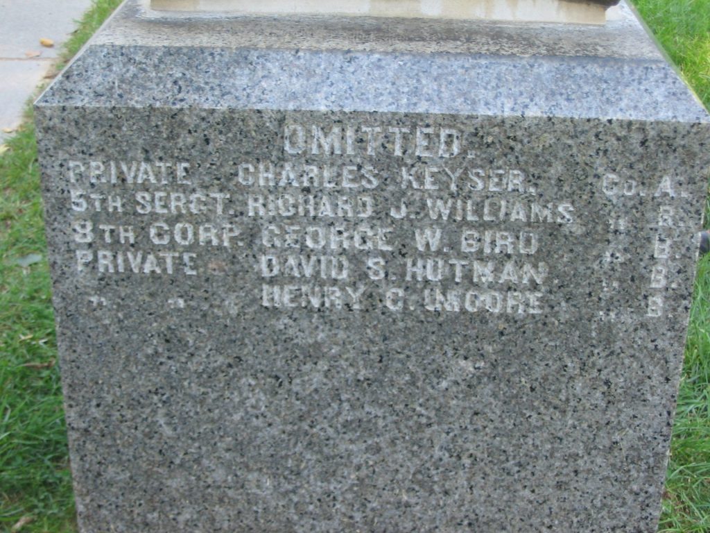 THE 51ST REGT. P.V. WAR MEMORIAL SIDE B