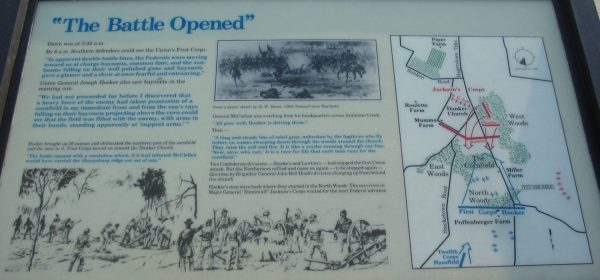 “THE BATTLE OPENED” WAR MEMORIAL PANEL