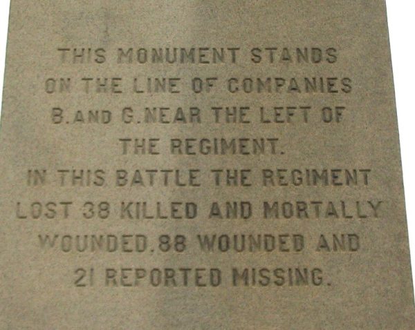 THE FOURTEENTH CONNECTICUT VOLUNTEER INFANTRY WAR MEMORIAL STONE A