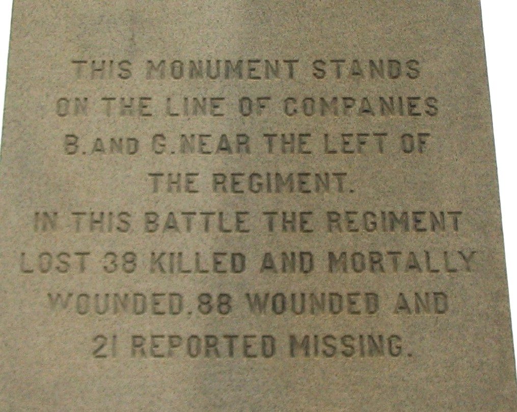 THE FOURTEENTH CONNECTICUT VOLUNTEER INFANTRY WAR MEMORIAL STONE A
