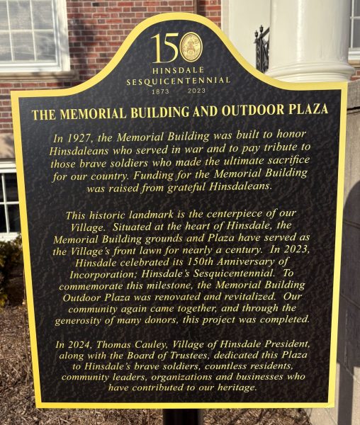 THE MEMORIAL BUILDING AND OUTDOOR PLAZA MEMORIAL MARKER