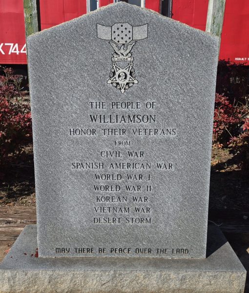 THE PEOPLE OF WILLIAMSON HONOR THEIR VETERANS WAR MEMORIAL