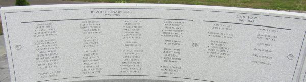 TOWN OF MASHPEE WAR VETERANS MEMORIAL STONE B