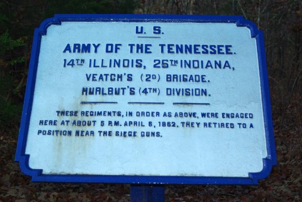 U.S. 14TH ILLINOIS, 25TH INDIANA MEMORIAL PLAQUE II
