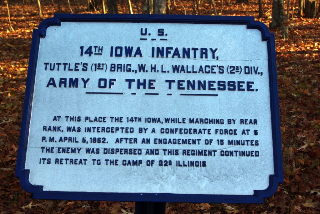 U.S. 14TH IOWA INFANTRY MEMORIAL PLAQUE III
