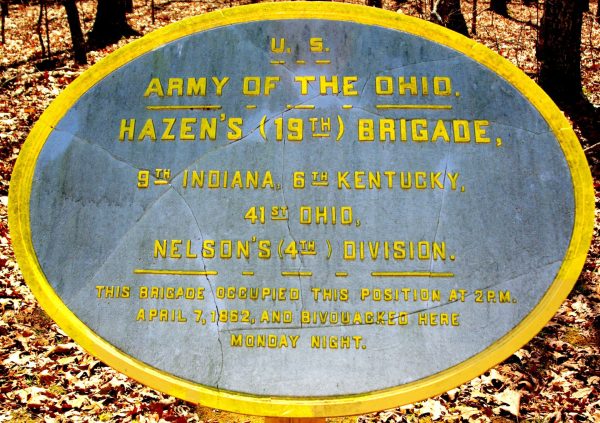 U.S. ARMY OF THE OHIO HAZEN’S (19TH) BRIGADE WAR MEMORIAL PLAQUE