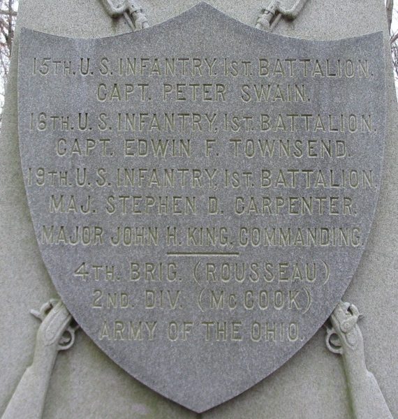 U.S. REGULAR INFANTRY MEMORIAL STONE A