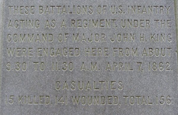 U.S. REGULAR INFANTRY MEMORIAL STONE B