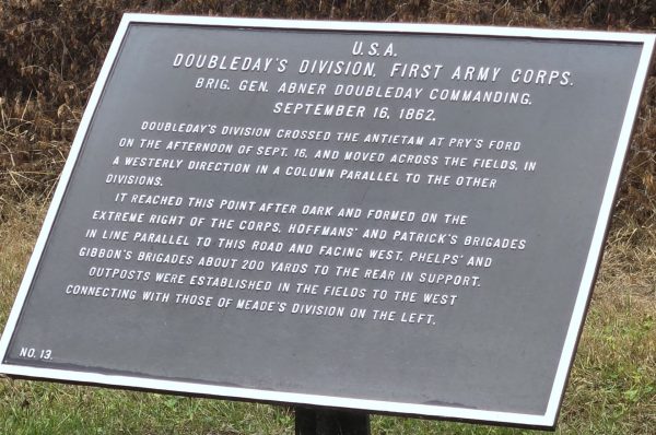 U.S.A. DOUBLEDAY’S DIVISION FIRST ARMY CORPS WAR MEMORIAL PLAQUE III