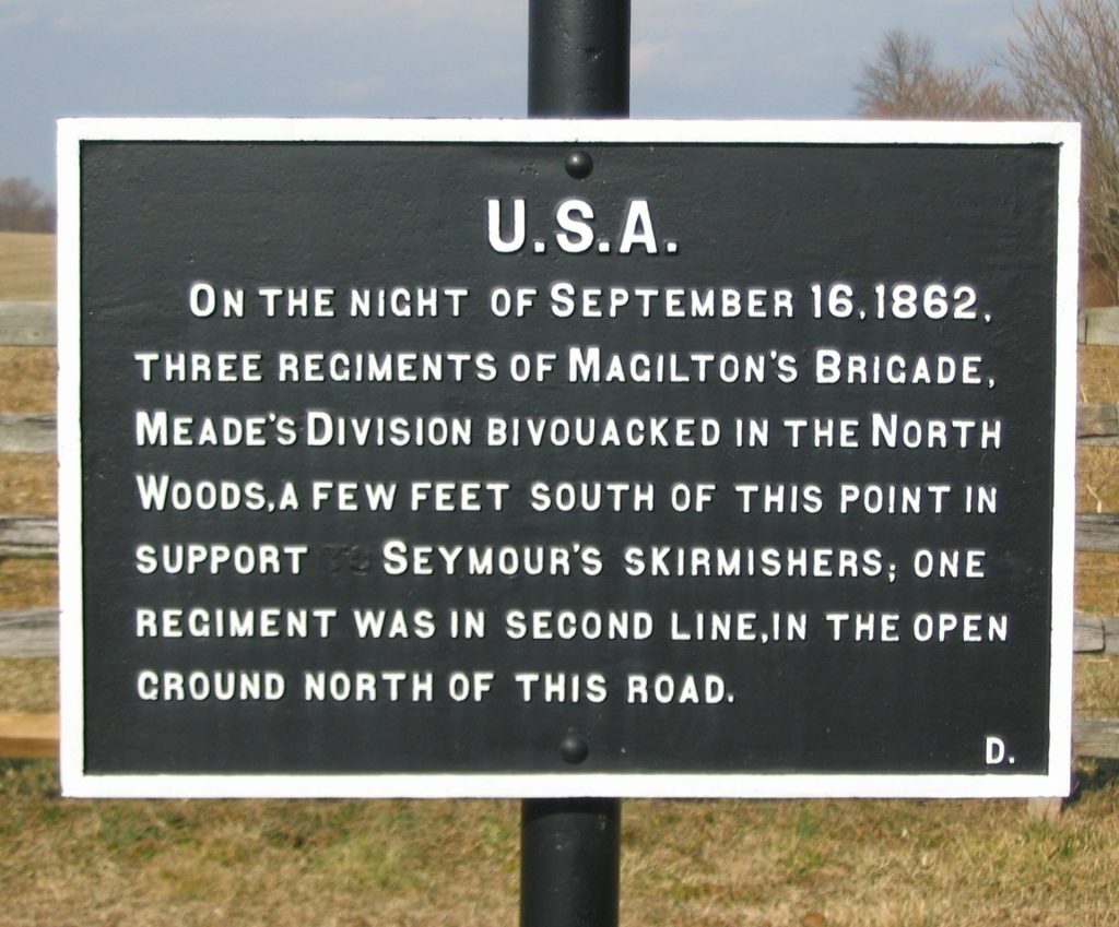 U.S.A. THREE REGIMENTS OF MACILTON’S BRIGADE WAR MEMORIAL PLAQUE
