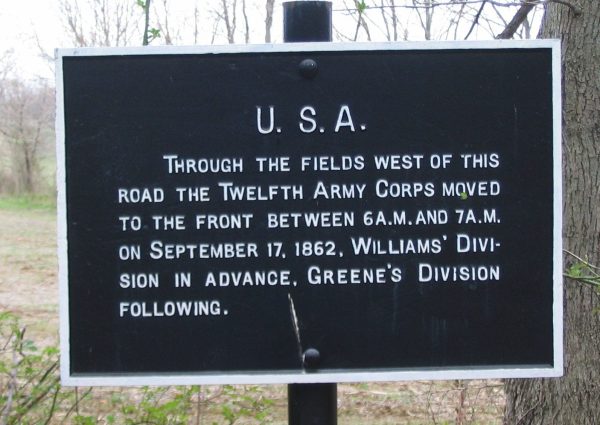 U.S.A. TWELFTH ARMY CORPS WAR MEMORIAL PLAQUE