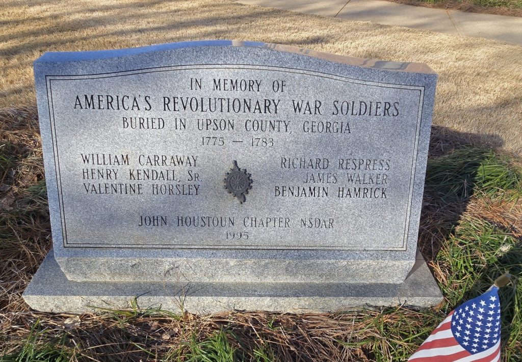 UPSON COUNTY REVOLUTIONARY WAR SOLDIERS MEMORIAL