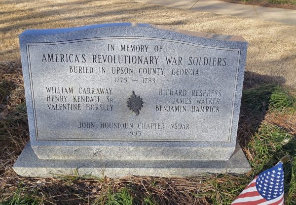 UPSON COUNTY REVOLUTIONARY WAR SOLDIERS MEMORIAL