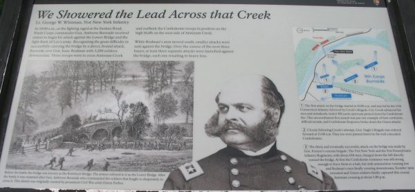 WE SHOWERED THE LEAD ACROSS THAT CREEK WAR MEMORIAL PANEL