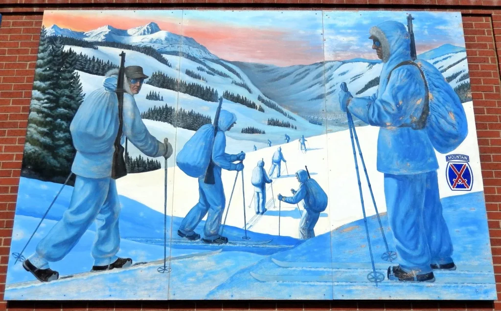 10TH MOUNTAIN DIVISION WAR MEMORIAL MURAL
