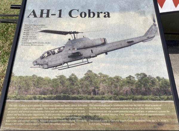 AH-1 COBRA WAR MEMORIAL PANEL
