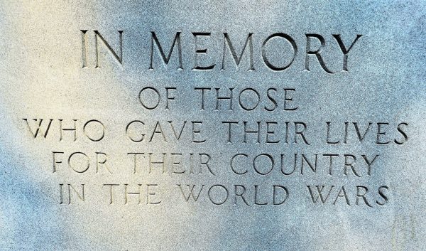AMERICAN LEGION CENOTAPH MEMORIAL STONE