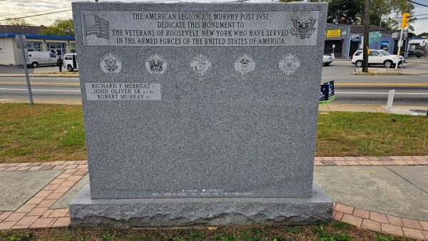 AMERICAN LEGION JOE MURPHY POST 1957 VETERANS MEMORIAL BACK