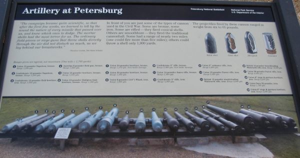ARTILLERY AT PETERSBURG WAR MEMORIAL PANEL II
