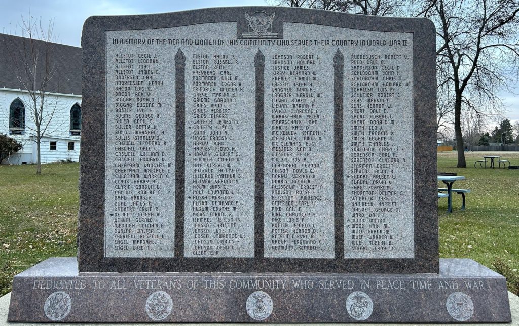 AURORA WORLD WAR II VETERANS MEMORIAL