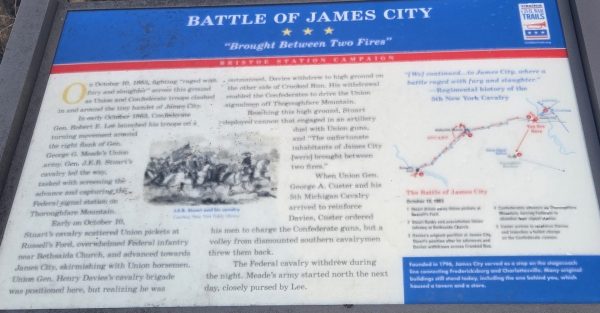 BATTLE OF JAMES CITY WAR MEMORIAL PANEL